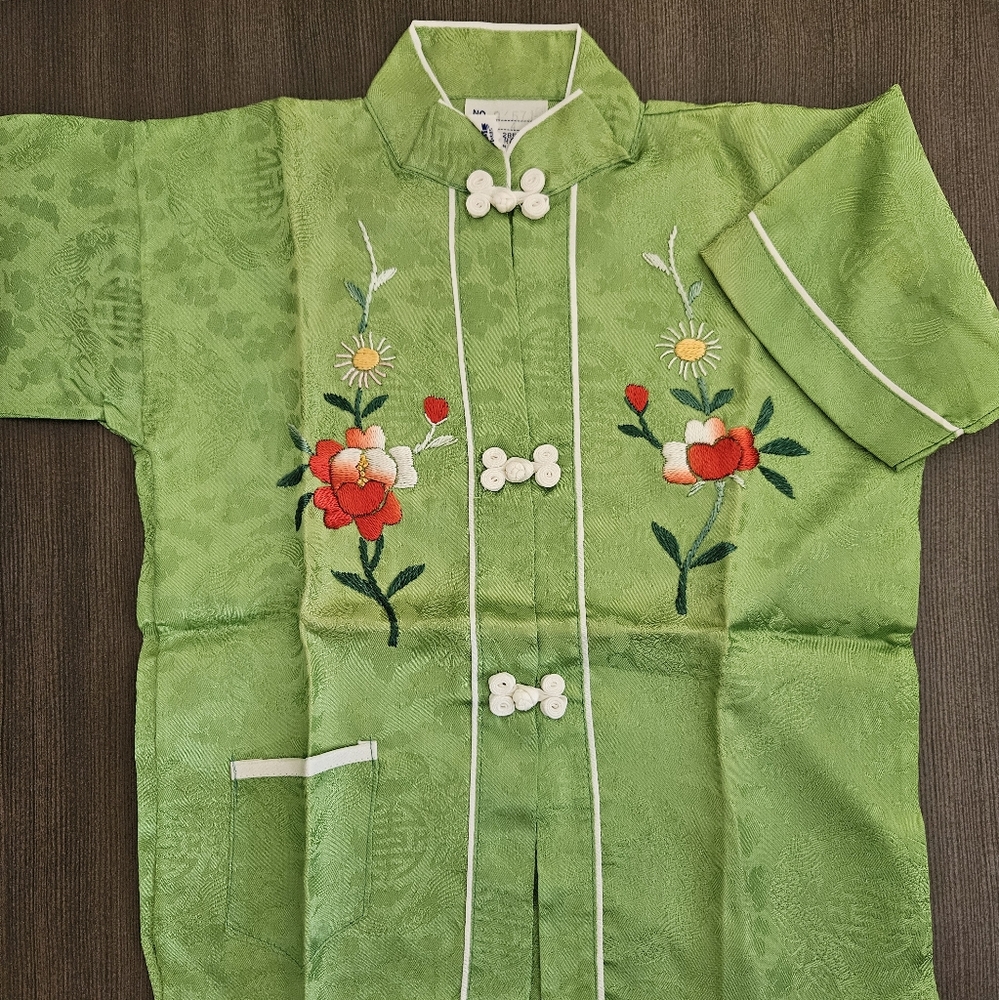 Vintage Traditional Chinese toddler shirt and pants
